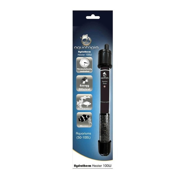 Aquatopia Hydrotherm Heater 100W 27cm (50 - 100L) - Aquatic Supplies Australia