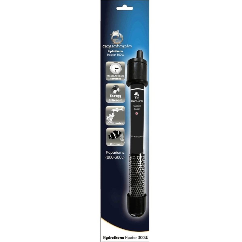 Aquatopia Hydrotherm Heater 300W 37cm (200-300L) - Aquatic Supplies Australia