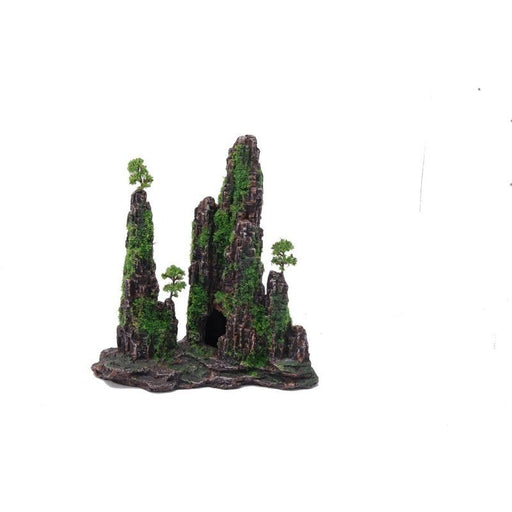 Aquatopia Mountain with Moss 21 x 10 x 22cm - Aquatic Supplies Australia