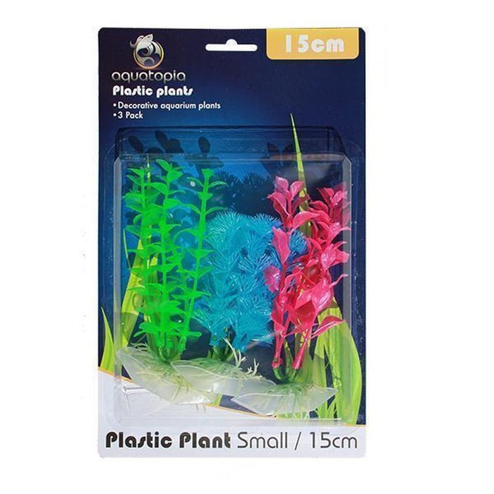 Aquatopia Neon Plastic Plants 15cm - Aquatic Supplies Australia