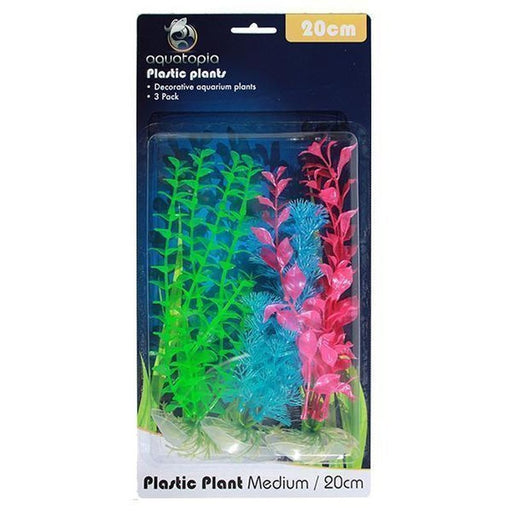 Aquatopia Neon Plastic Plants 20cm - Aquatic Supplies Australia
