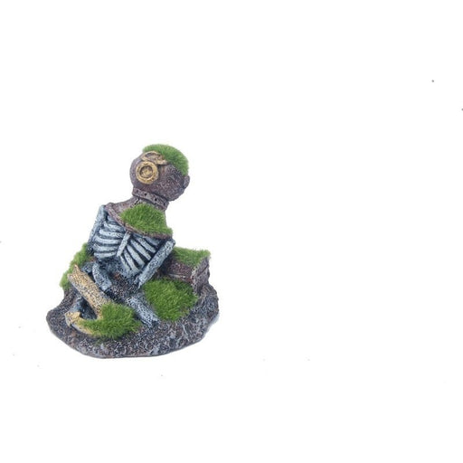 Aquatopia Skeleton with Moss 10 x 7 x 10 cm - Aquatic Supplies Australia