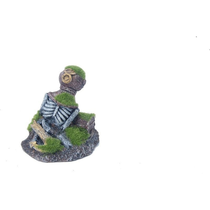 Aquatopia Skeleton with Moss 10 x 7 x 10 cm - Aquatic Supplies Australia