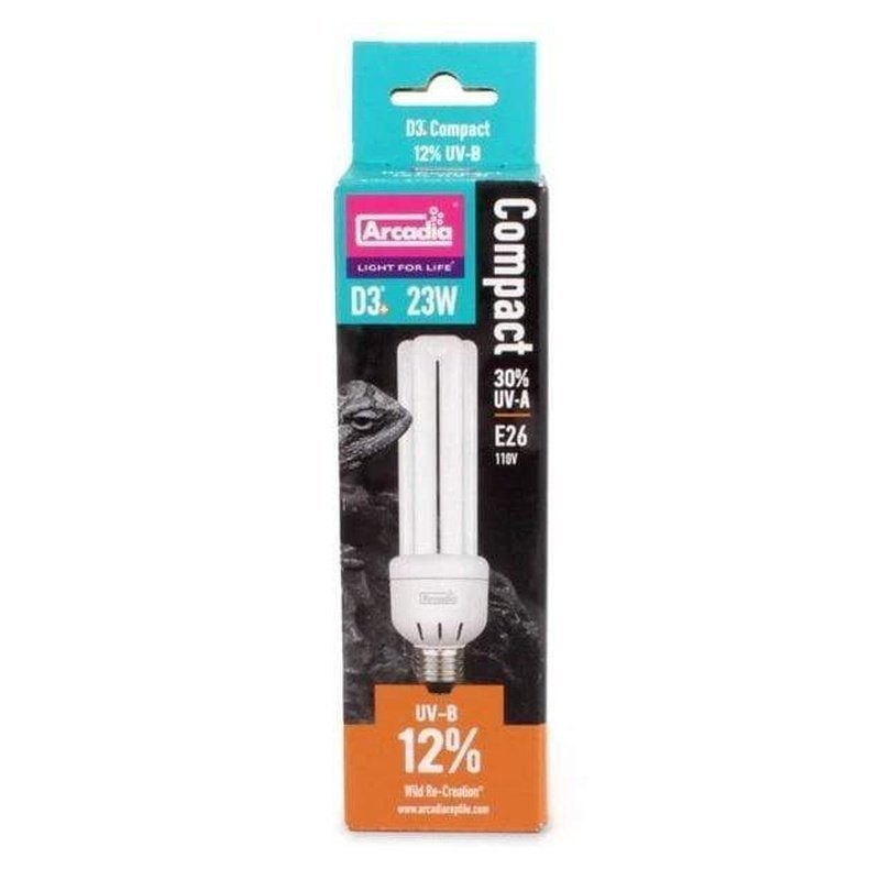 Arcadia 12% D3 Compact Bulb - 23w - Aquatic Supplies Australia