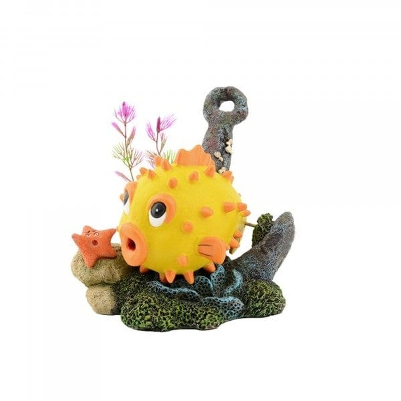 Bioscape Bubbler - Yellow Puffer & Anchor - Aquatic Supplies Australia
