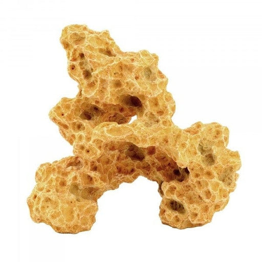 Bioscape Holey Rock Golden Replica Large (27 x 24 x 14cm) - Aquatic Supplies Australia