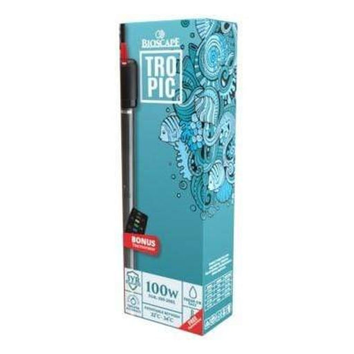 Bioscape Tropic Aquarium Heater 100W 26.5cm (100-200L) - Aquatic Supplies Australia