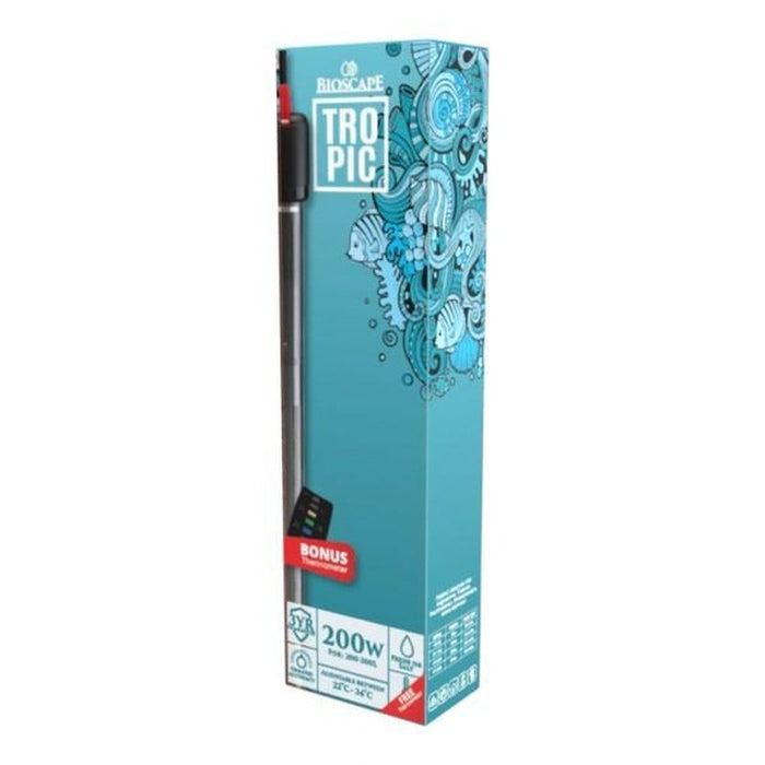 Bioscape Tropic Aquarium Heater 200W 32.5cm (200 - 300L) - Aquatic Supplies Australia