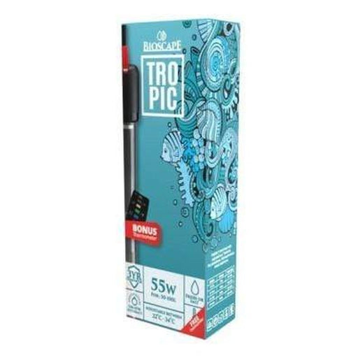 Bioscape Tropic Aquarium Heater 55W 22.5cm (50-100L) - Aquatic Supplies Australia