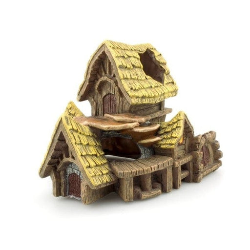 Bioscape Yellow Roofed Home 11.5 x 11.cm - Aquatic Supplies Australia