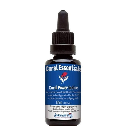 Coral Essentials Coral Power Iodine 50mL - Aquatic Supplies Australia