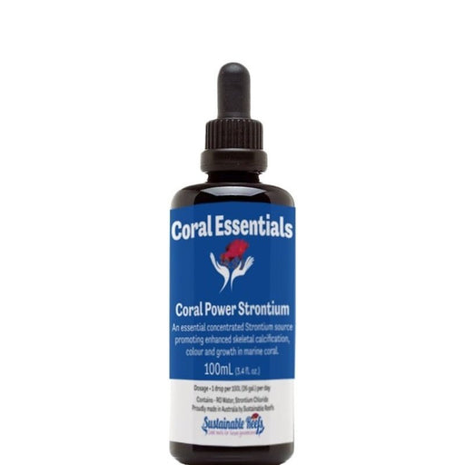 Coral Essentials Coral Power Strontium 100mL - Aquatic Supplies Australia