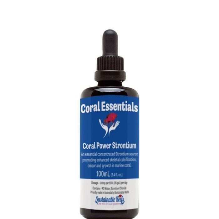 Coral Essentials Coral Power Strontium 100mL - Aquatic Supplies Australia