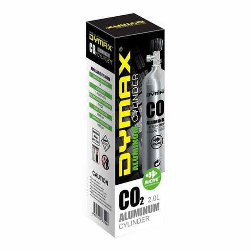 Dymax Refillable Aluminium CO2 Cylinder - Empty - Aquatic Supplies Australia