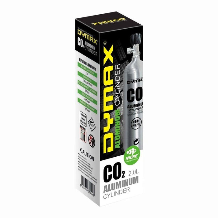 Dymax Refillable Aluminium CO2 Cylinder - Empty - Aquatic Supplies Australia