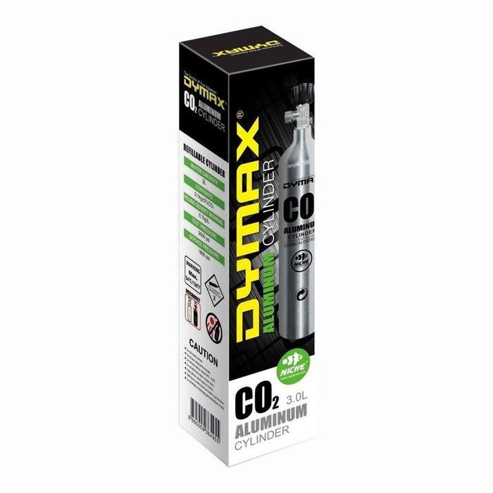 Dymax Refillable Aluminium CO2 Cylinder - Empty - Aquatic Supplies Australia