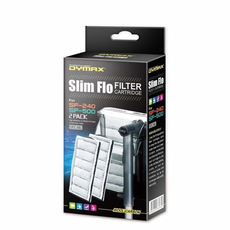 Dymax Slim Flo Hang On Filter Cartridge 2 Pack - Aquatic Supplies Australia