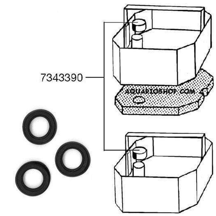 Eheim 7343390 Rubber Hermetic Seals 3 Pack - Aquatic Supplies Australia