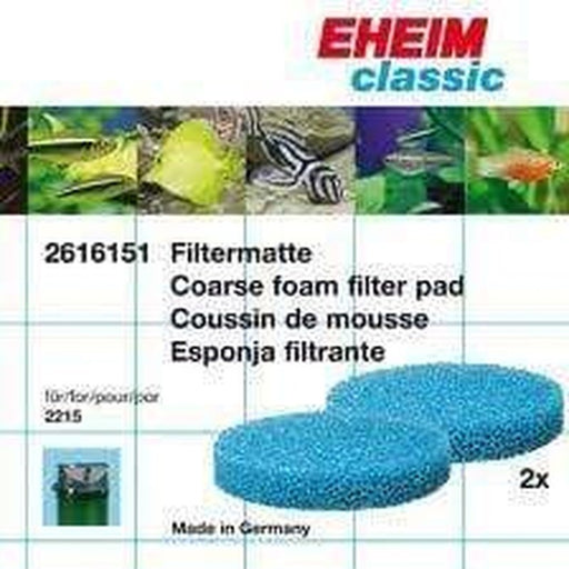 Eheim Classic 350 (2215) Coarse Blue Foam Filter Pad 2 Pack - Aquatic Supplies Australia
