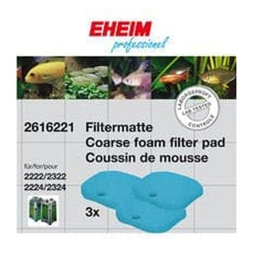 Eheim Coarse Filter Pad for eXperience 150, 250 und 250 T (2616221) 3 Pack - Aquatic Supplies Australia