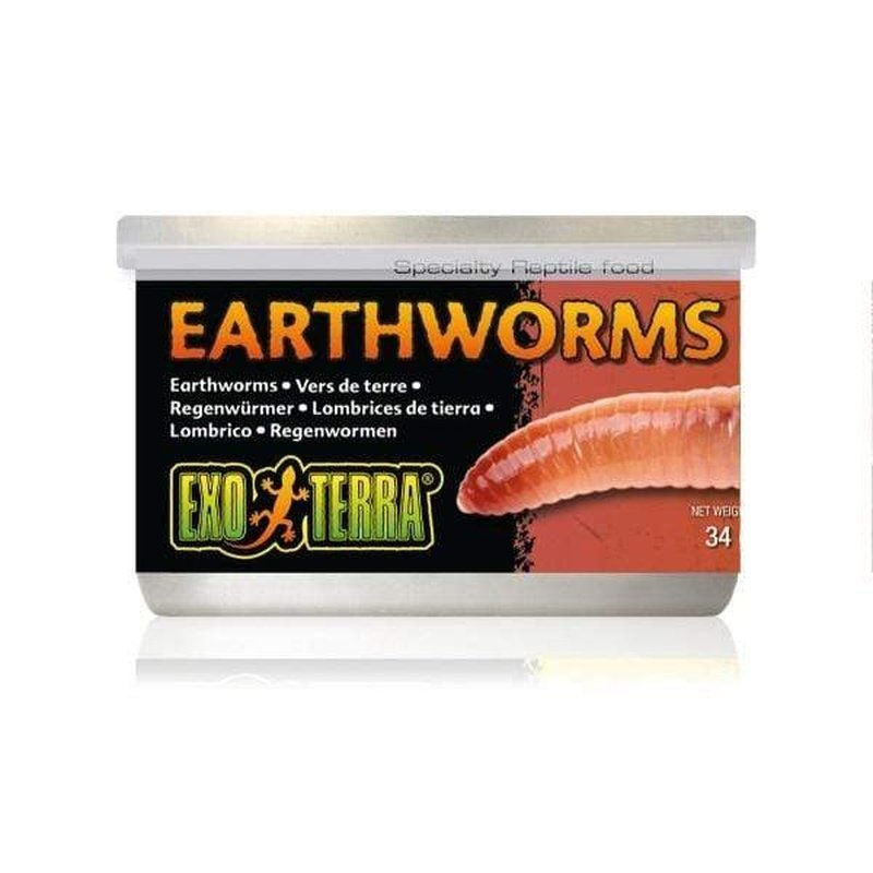 Exo Terra Canned Earthworms 34gm - Aquatic Supplies Australia