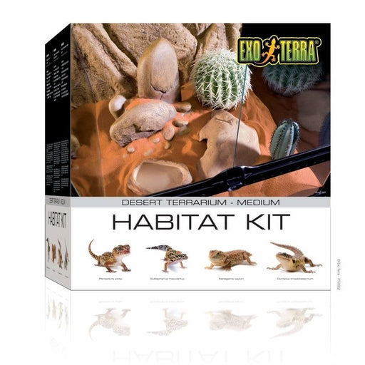 Exo Terra Desert Habitat Kit Medium 45 x 45 x 45cm - Aquatic Supplies Australia