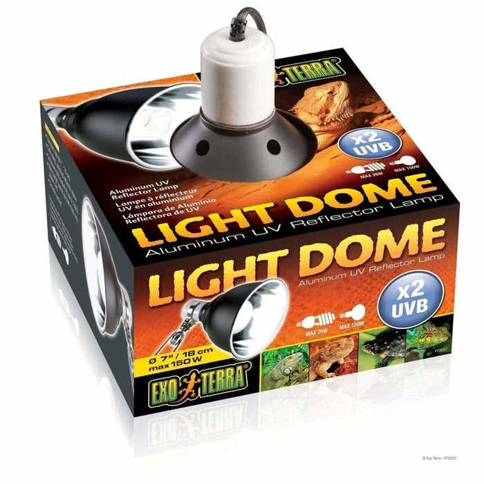 Exo Terra Light Dome Aluminium UV Reflector Lamp - Aquatic Supplies Australia