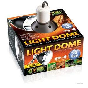 Exo Terra Light Dome Aluminium UV Reflector Lamp Aquatic Supplies Australia
