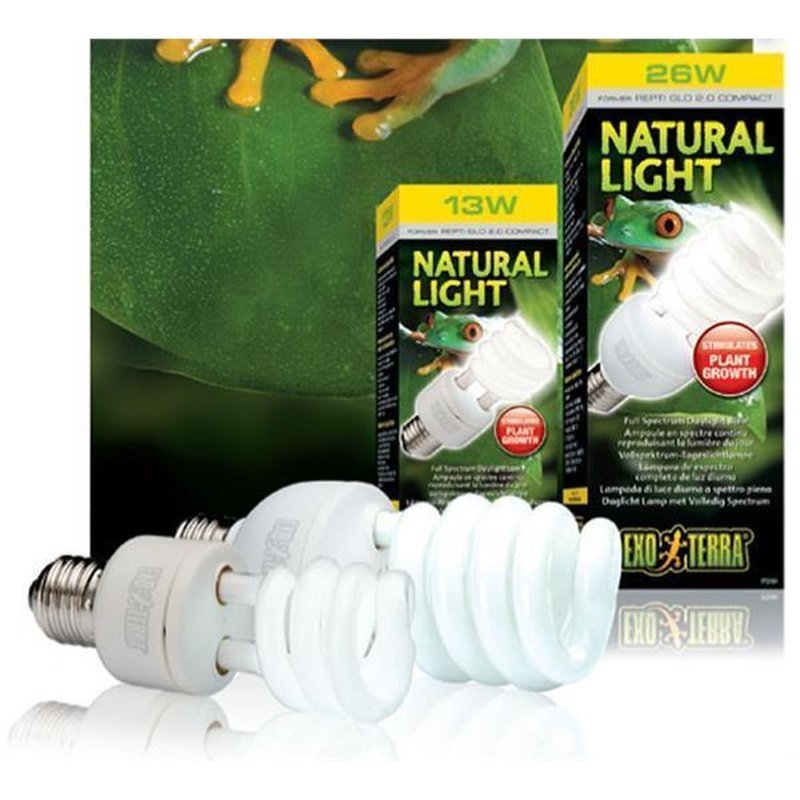 Inspirere humane Fodgænger Exo Terra Natural Light Full Spectrum Daylight Bulb