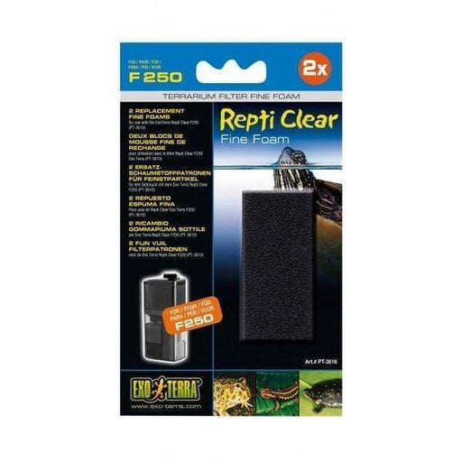 Exo Terra Repti Clear F 250 Fine Foam 2 Pack - Aquatic Supplies Australia