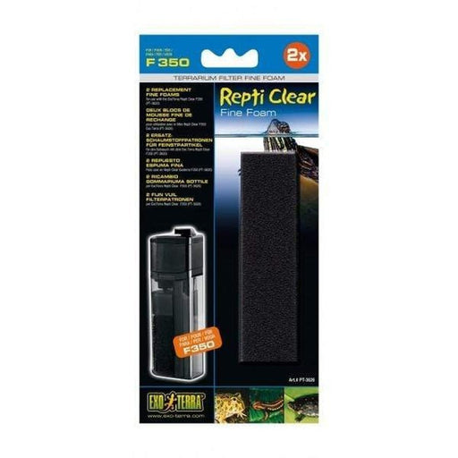 Exo Terra Repti Clear F 350 Fine Foam 2 Pack - Aquatic Supplies Australia