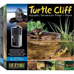 Exo Terra Turtle Cliff Medium Filter + Rock Aquatic Supplies Australia