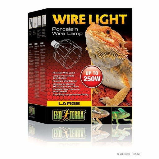 Exo Terra Wire Light Porcelain Wire Lamp Large - Aquatic Supplies Australia