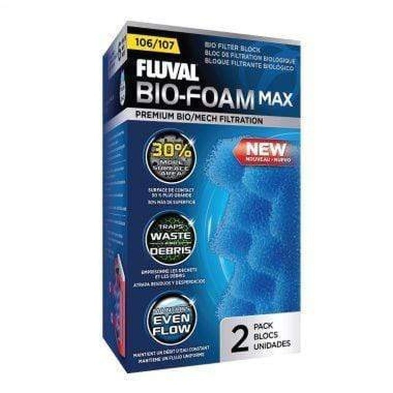 Fluval 106/107 Bio-Foam Max 2 Pack - Aquatic Supplies Australia