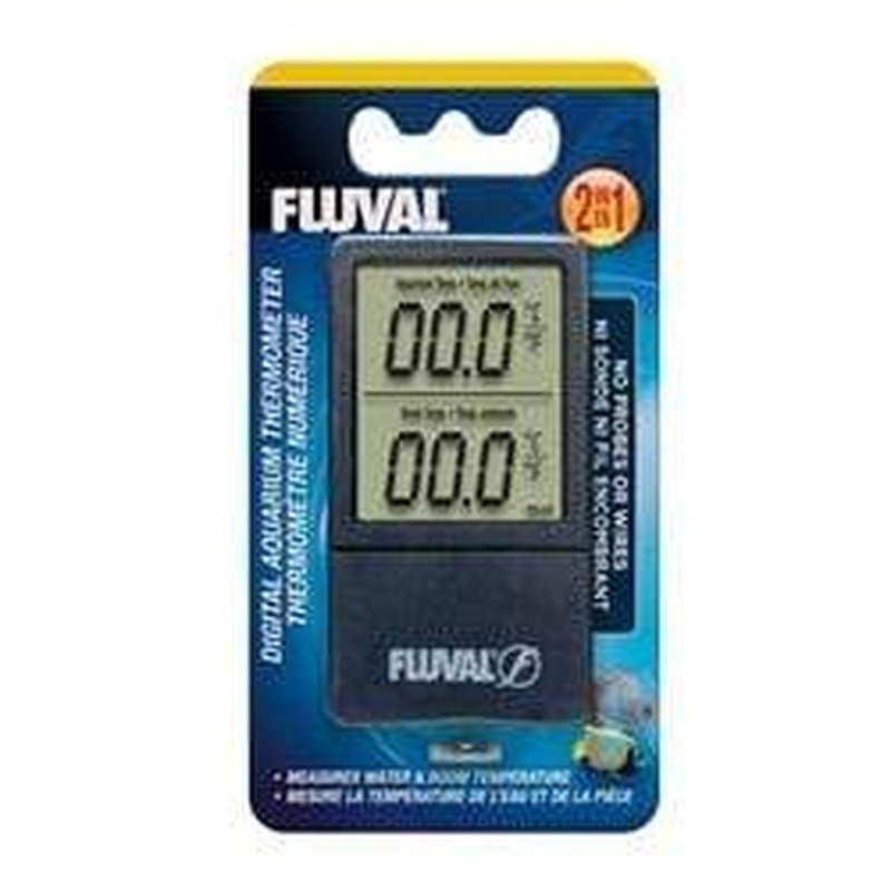Fluval 2-in-1 Digital Aquarium Thermometer - Aquatic Supplies Australia
