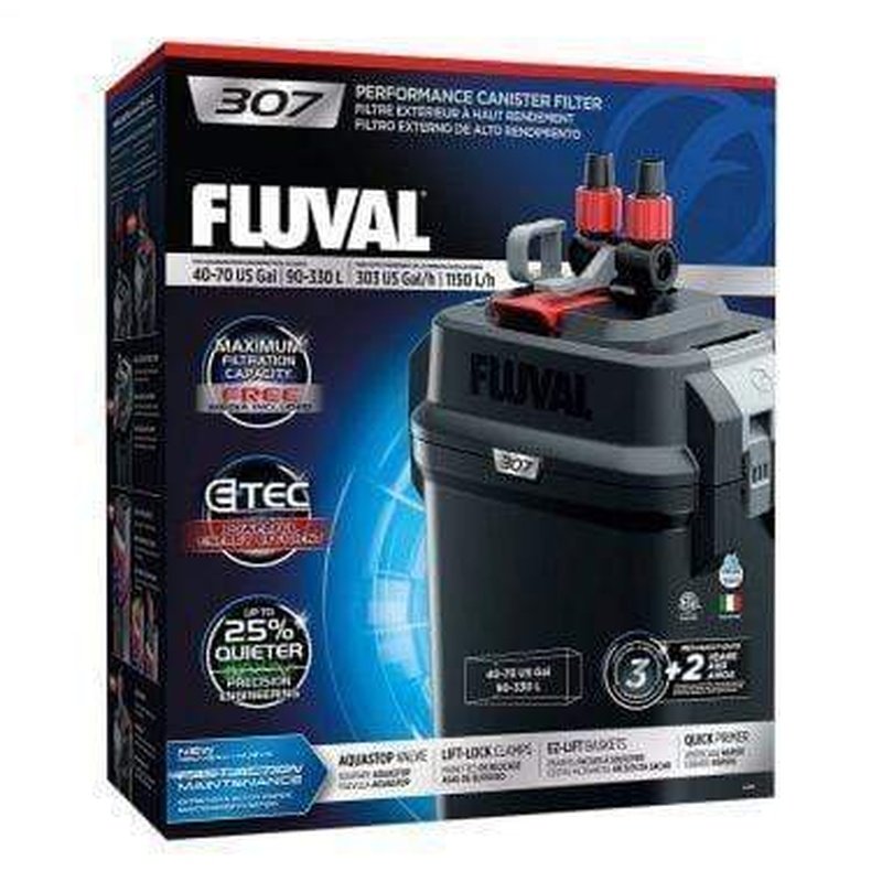 Fluval 307 Performance Canister Filter (1150L/h, 330L) - Aquatic Supplies Australia