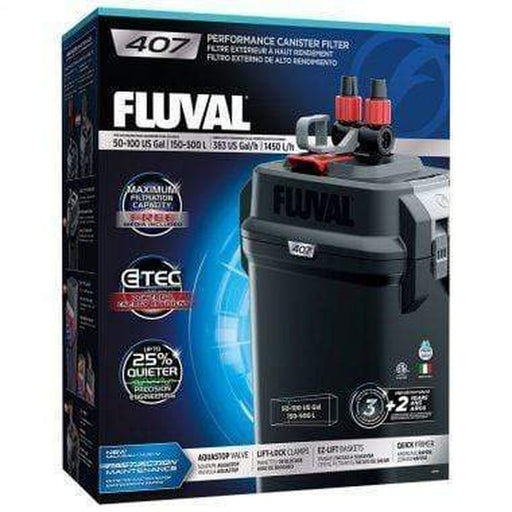 Fluval 407 Performance Canister Filter (1450L/h, 500L) - Aquatic Supplies Australia