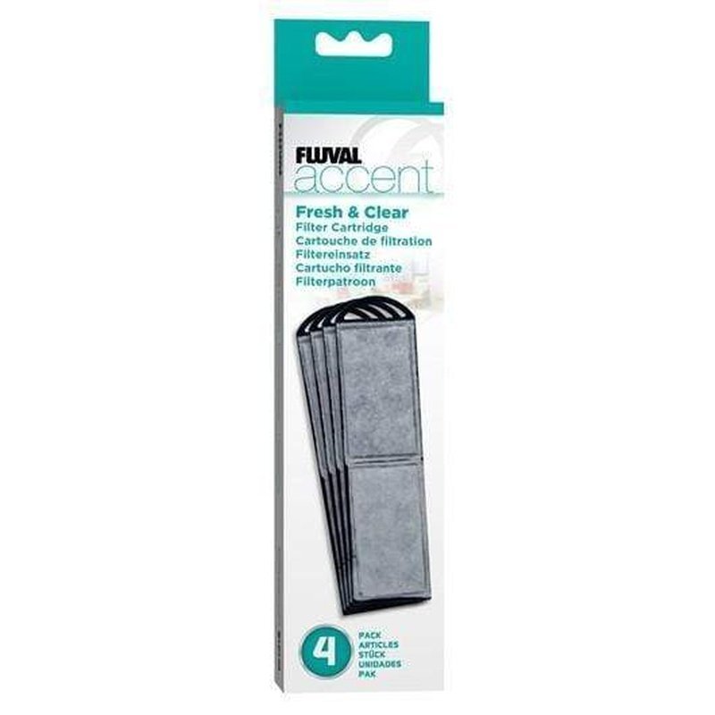 Fluval Accent Fresh & Clear Cartridge 4 Pack - Aquatic Supplies Australia