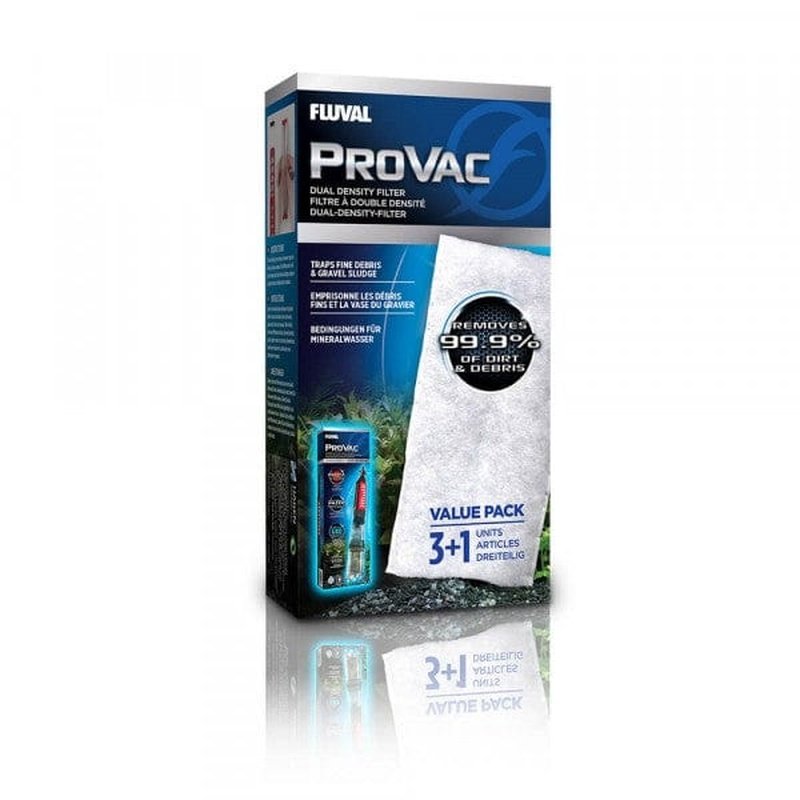 Fluval Bags for ProVac - Pack of 3+1 Dual Density Filter Pads (11077) - Aquatic Supplies Australia