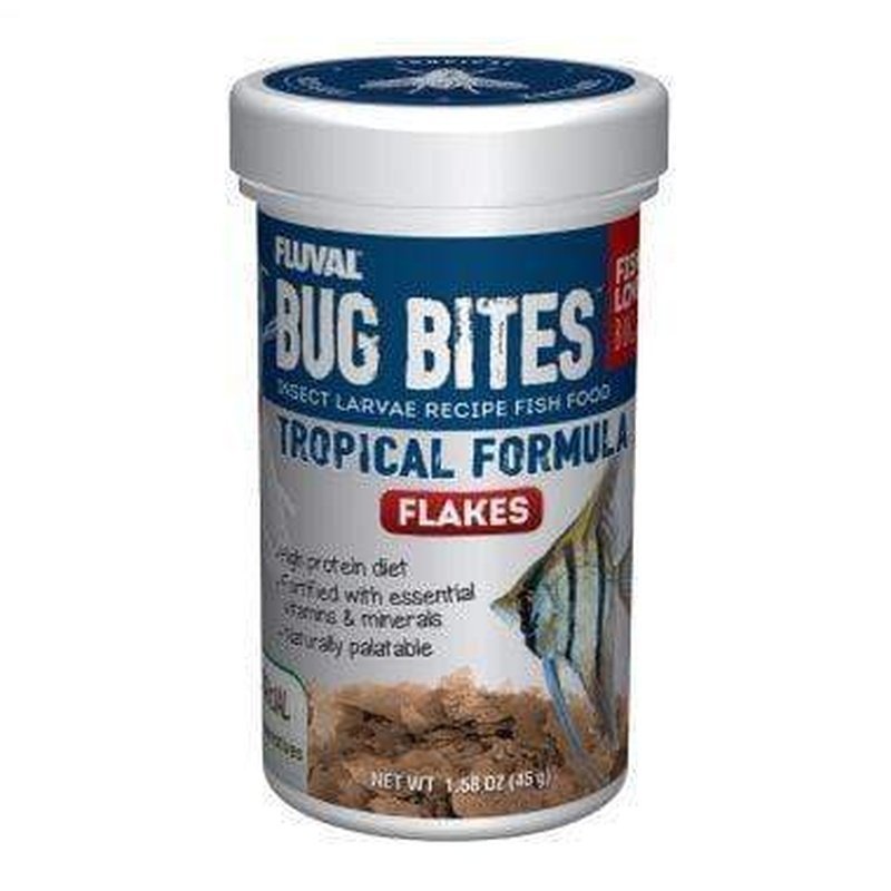 Fluval Bug Bites Tropical Flakes - Aquatic Supplies Australia