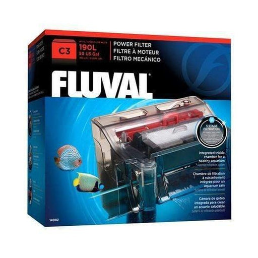 Fluval C3 Hang On Power Filter (580L/h, 190L) - Aquatic Supplies Australia