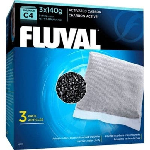 Fluval C4 Filter Carbon 3 x 140g - Aquatic Supplies Australia