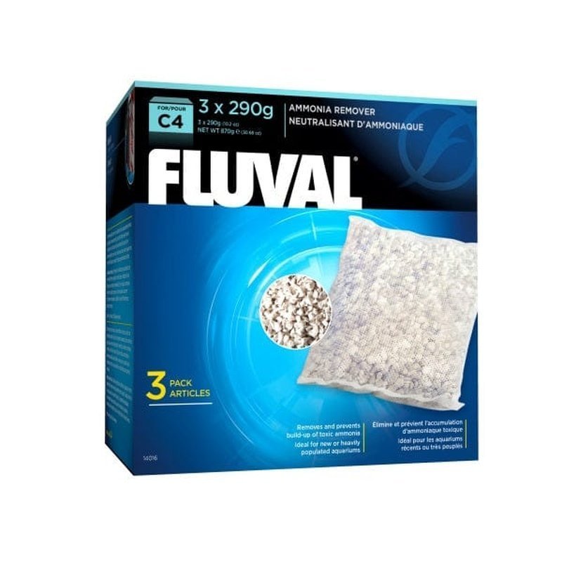 Fluval C4 Hang On Filter Ammonia Remover 3 x 290g - Aquatic Supplies Australia