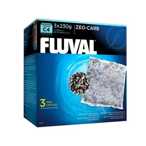 Fluval C4 Hang On Filter Zeo-Carb 3 x 230g - Aquatic Supplies Australia