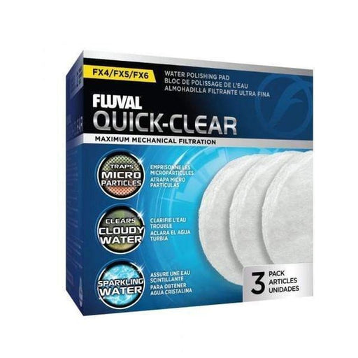 Fluval FX4/FX5/FX6 Quick-Clear Water Polishing Pad 3 Pack - Aquatic Supplies Australia