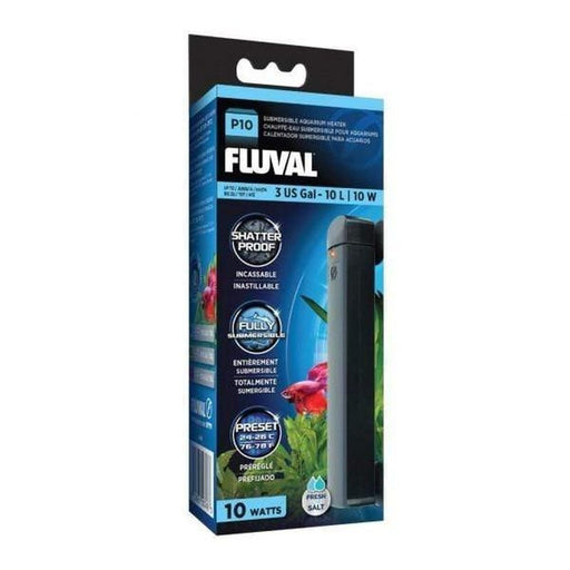 Fluval P10 Pre - set Submersible Heater 10W 13.5cm (10L) - Aquatic Supplies Australia