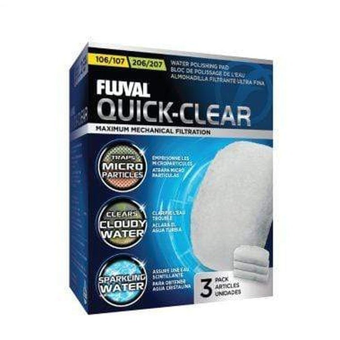 Fluval Quick - Clear Water Polishing Pad for 106/107 & 206/207 3 Pack - Aquatic Supplies Australia