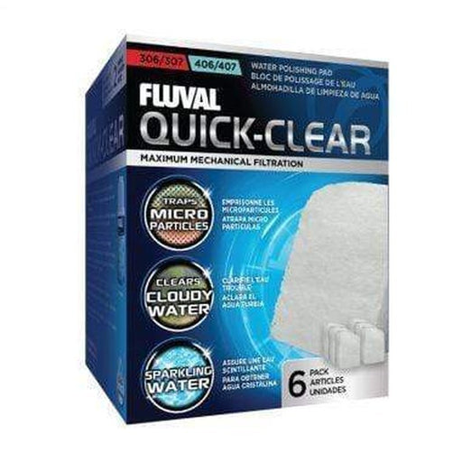 Fluval Quick-Clear Water Polishing Pad for 306/307 & 406/407 6 Pack - Aquatic Supplies Australia