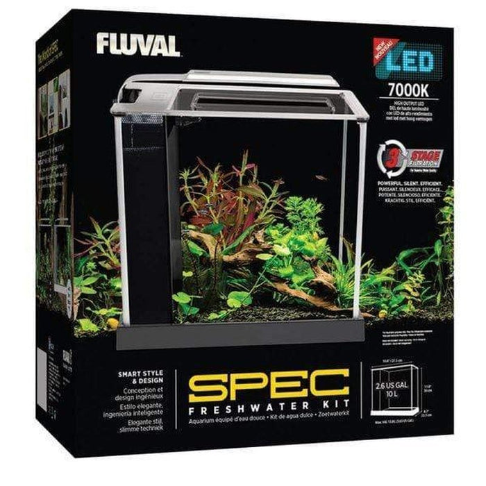 Fluval Spec 3 Aquarium Black 10L - Aquatic Supplies Australia