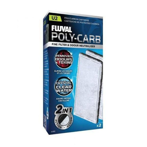Fluval U2 Filter Poly/Carbon 2 Pack - Aquatic Supplies Australia